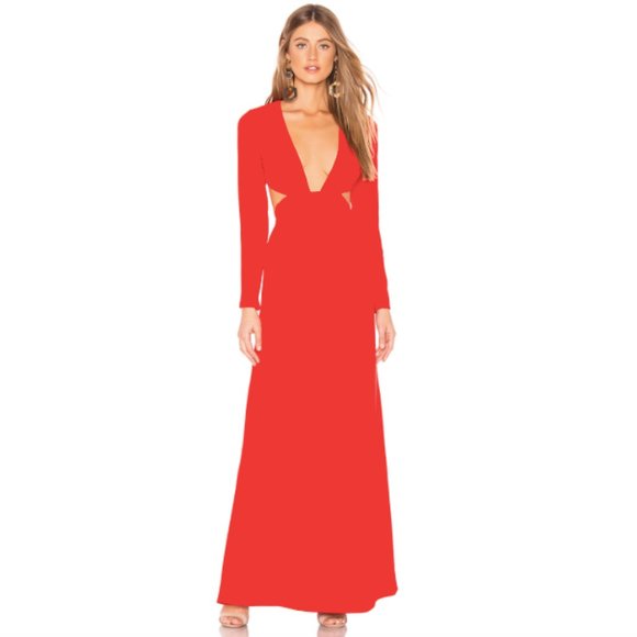 Lovers + Friends Dresses & Skirts - NWT Lovers + Friends Tessa Plunging Neckline Gown